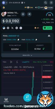 $LISA TRENDING  ON DEXTOOL  Having great run at 3.60M Marketing ongoing  Callers on the phone with team   Why haven&rsquo;t you aped?   It's #LISA time.  Be a part of something great. #memecoins #dextools #pepe #ethereum  #shiba #pinksale #binance