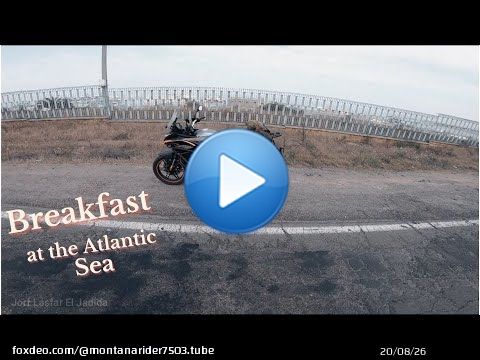 #VOGE 300 DS Breakfast at the Atlantic ocean With The Voge 300 Ds