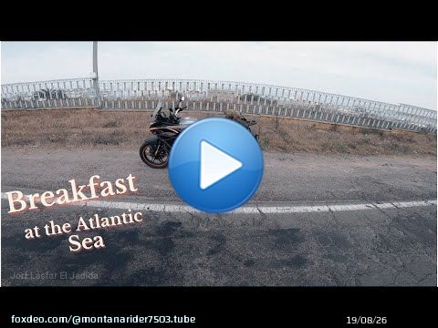 #VOGE 300 DS Breakfast at the Atlantic ocean With The Voge 300 Ds