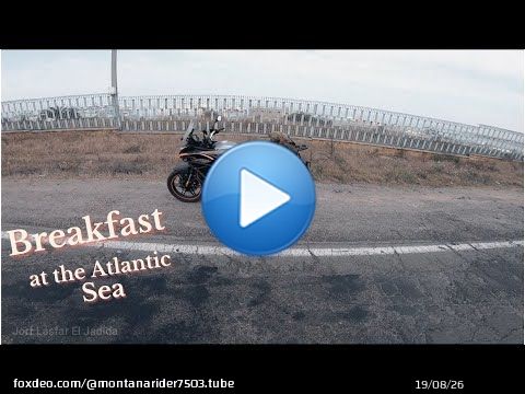 #VOGE 300 DS Breakfast at the Atlantic ocean With The Voge 300 Ds