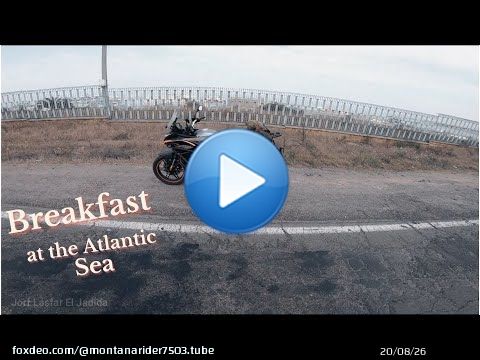 #VOGE 300 DS Breakfast at the Atlantic ocean With The Voge 300 Ds