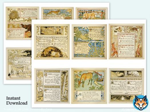 Antique 1800 vintage style fairy tale labels, beautiful printable tags and stickers. #MoonWoodsShop #etsyshop #digitalart #DigitalArtist #BuyIntoArt #rtArtBoost #artistontwitter #Fairytales  #journaling #shopsmall