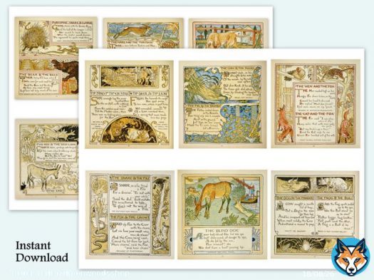 Antique 1800 vintage style fairy tale labels, beautiful printable tags and stickers. #MoonWoodsShop #etsyshop #digitalart #DigitalArtist #BuyIntoArt #rtArtBoost #artistontwitter #Fairytales  #journaling #shopsmall