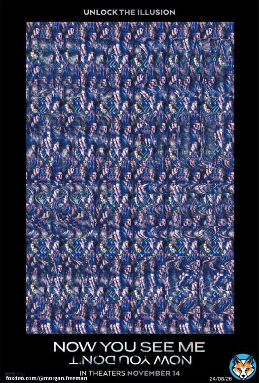 Check out this exclusive Magic Eye poster for #NowYouSeeMe: Now You Don’t - in theaters November 14. Can you find the hidden message?