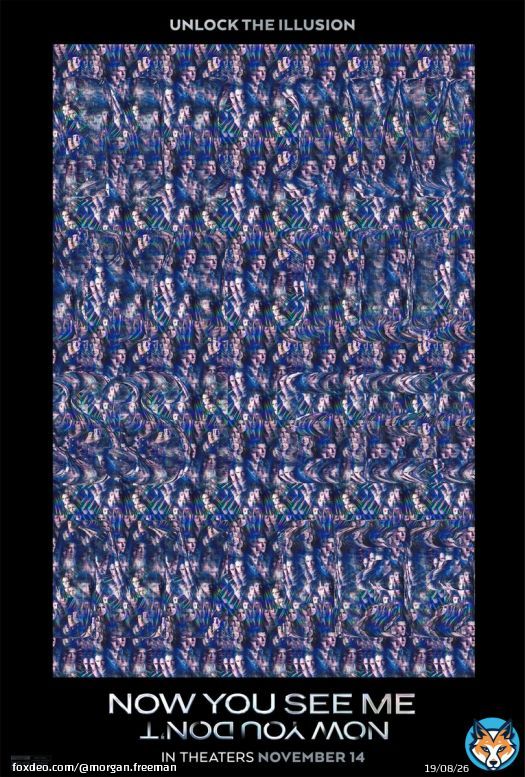 Check out this exclusive Magic Eye poster for #NowYouSeeMe: Now You Don’t - in theaters November 14. Can you find the hidden message?
