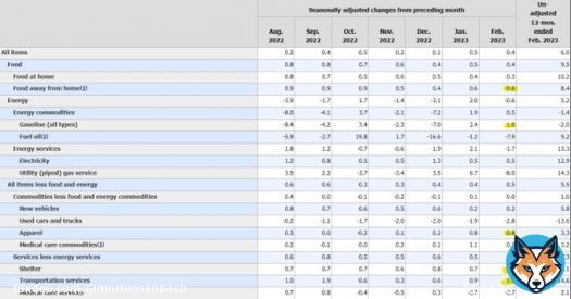 Hottest prints in Feb by category:   1. Transportation services 2. Gasoline  3. Shelter  4. Apparel 5. Food away from home  #CPI #Inflation #FED