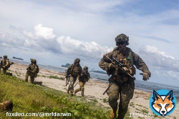 U.S. #Marines joined Philippine Marines and @AustralianArmy Soldiers for a combined amphibious assault as part of Exercise Alon 23.   #AlliesandPartners #FreeandOpenIndoPacific #MRFD #PMC