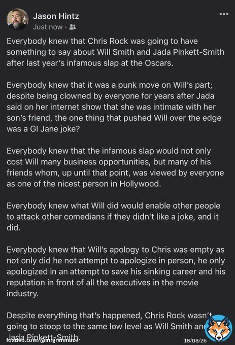 Will Smith may have started the fight, but Chris Rock sure as hell finished it.  My thoughts on Chris Rock talking about Will Smith and Jada Pinkett-Smith on the new standup special #SelectiveOutrage.  #ChrisRock #ChrisRockLive #netflix @netflix @NetflixIsAJoke @chrisrock
