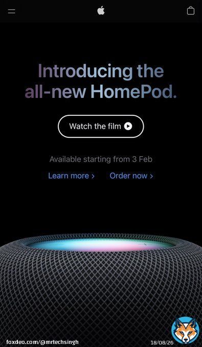 Apple launched the all new HomePod with nothing new. Same design, same features same sound.. oh ya its got the new apple silicon chipset, but how does that help? Probably siri will reply for a change #applehomepod