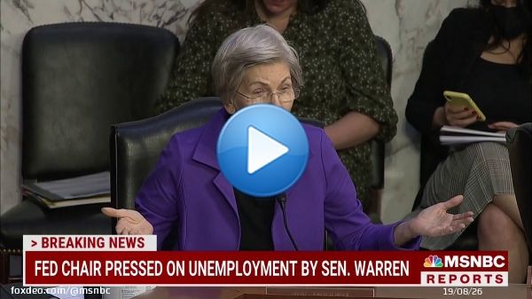 Federal Reserve chair cautions that interest rates are likely to head higher than central bank policymakers expected  Sen Warren: 'We need a Fed that will fight for families. And if you're not going to lead that charge, we need someone at the Fed whoho will'