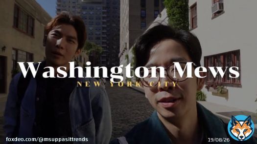 Mew Suppasit in WASHINGTON MEWS   Washington Mews is a private gated street in New York City between Fifth Avenue and University Place just north of Washington Square Park.  1 DAY IN NY WITH MEW #เพื่อนพาเที่ยวนิวยอร์กxมิว @MSuppasit