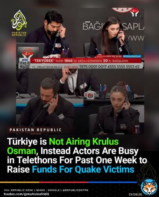 The Actors OF Famous Drama Serial, Have Been Busy For Last 1 Week In Fundraising Telethons,To Raise Funds For The Quake Victims OF #T&uuml;rkiye & #Syria.  The Spirit OF Turkish People Are Unmatchable.  #earthquake Rs 16 #ImranKhan Harry Brook #Islamabad #F9Park #PSL2023 #PSL08 Maryam