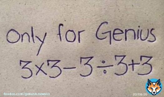 Only for Genius.  What's the answer?