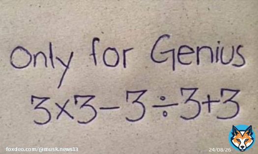 Only for Genius.  What's the answer?