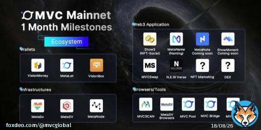 ONE MONTH MILESTONES of A World-Class Blockchain  See the greatness we had achieved in merely 1 month! Retweet to prove you are an early Witness of #MVC' born!  $SPACE #blockchain #Bitcoin #Ethereum #Layer1 #Layer2 #Binance #Web3 #Crypto #cryptocurreency