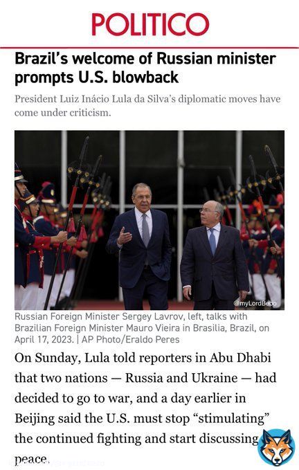 &ldquo;As for the process in Ukraine, we are grateful to our Brazilian friends for their excellent understanding of this situation&rsquo;s genesis. We are grateful (to them) for striving to contribute to finding ways to settle it,&rdquo; Lavrov said,sitting alongside his Brazilian counterpart,&hellip;