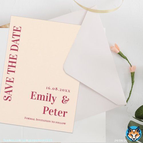 Modern Contemporary Elegant Minimalist Wedding Save The Date  via @zazzle  #savethedate #weddingsavethedate #weddingannoucement #weddingstationery #wedding #weddinginvitations #contemporarywedding #minimalistwedding #modernweddinginvites #zazzlemade