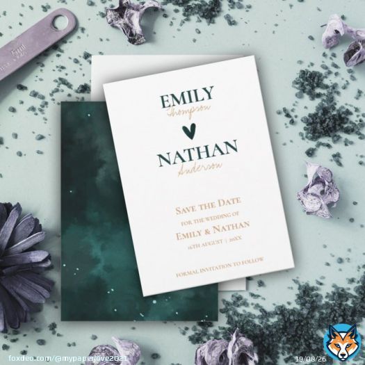 Beautiful White Green Heart Galaxy Themed Wedding Save The Date  via @zazzle  #savethedate #weddingsavethedate #underthestarswedding #galaxywedding #weddingstationery #weddinginvitations #galaxythemedwedding #weddingannouncements #zazzlemade #zazzle