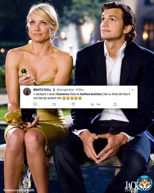 On veut bien se r&eacute;veiller &agrave; Vegas et se rendre compte qu'on est mari&eacute; &agrave; Cameron Diaz ou Ashton Kutcher. Vraiment, aucun probl&egrave;me    ????????????????????????????, c'est dispo sur MYTF1 :