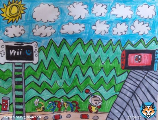 Migrating to Switch  #nintendo #pikmin4 #PikminBloom #WiiU #ArtistOnTwitter #fanart #videogames #Aliens #Tiny #Mondayvibes #MondayMotivaton #nintendodirect #fanartist #gamer #artwork #NintendoSwich #littlepeople #RetweeetPlease