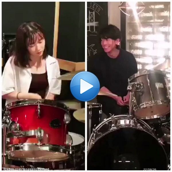 Ritsu & Suzume's drumming skills  \ud83e\udd41 \ud83c\udfb6  #佐藤健  #永野芽郁