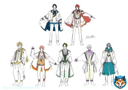 アイドリッシュセブン Third BEAT! 2023年もどうぞよろしくお願いします 第1クールOP IDOLiSH7『THE POLiCY』 スタイリングとデザインを担当した中の、メイン衣装デザイン画をBOOKにUPしました(各衣装の詳細はBOOKへ) 全ての衣装と繋がり1つに #アイナナ #アニナナ