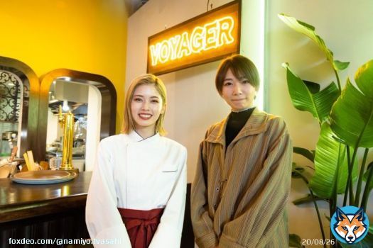 とある日  アニメ版 #波よ聞いてくれ ミナレ役 声優の #杉山里穂 さんが  撮影現場を見学にきてくれました  実写版ミナレ #小芝風花 さんと Wミナレで夢の!?共演  忠也(#片寄涼太)＆マキエ(#中村ゆりか)とも  4/21(金)スタート! 杉山さんの応援も受けて ドラマ版も怒涛の展開でお届けします