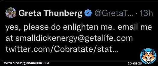 I would like to nominate #GretaThunberg for 'Best Tweets of 2022.' #AndrewTaint #ProudBlue #TruBlue