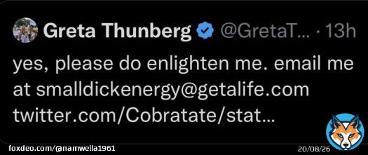 I would like to nominate #GretaThunberg for 'Best Tweets of 2022.' #AndrewTaint #ProudBlue #TruBlue