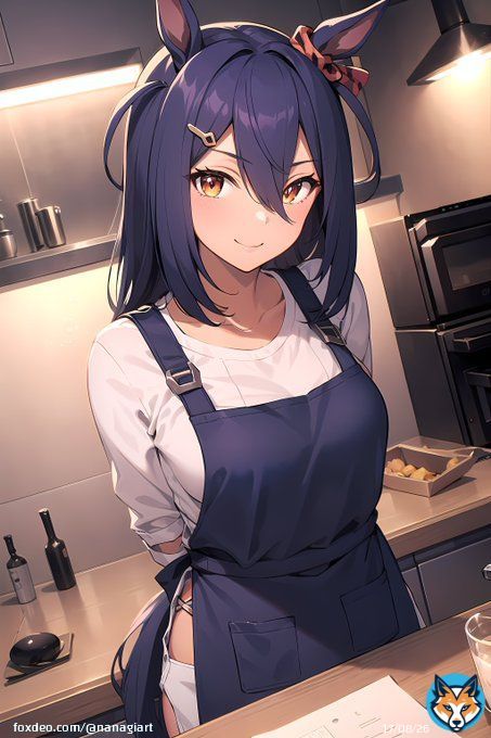 晩ごはん、何がお好みだい？  #ウマ娘 #ヒシアマゾン #AIart