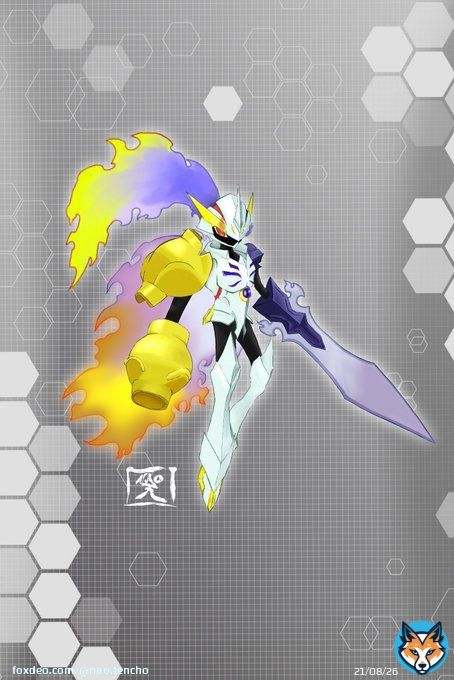 フレイアルマ+ソウブレイズ+オメガモン&divide;3 これからのエースバーン戦で大活躍...？  #digimon #Pokemon #二次創作 #ソウブレイズ #グレンアルマ #オメガモン