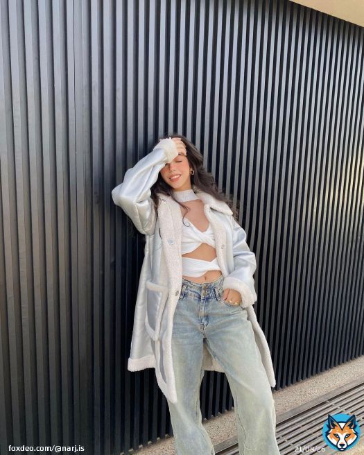 Photo shared by Narjis Assal on January 20, 2024 tagging @fashionnova. May be an image of 1 person, overcoat, top and jacket.