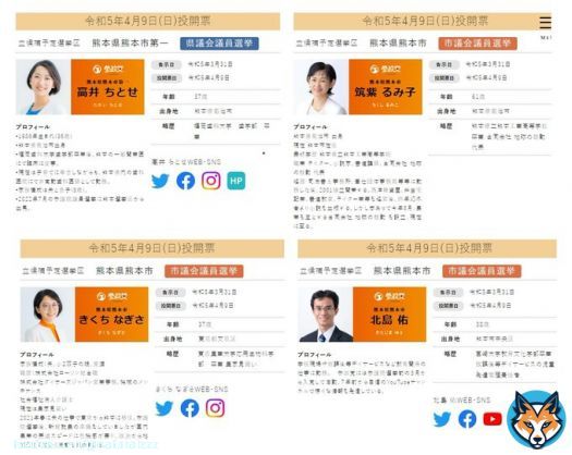 熊本県も選挙前半戦始まってます！#参政党 は #高井ちとせ さんをはじめ４人が選挙中！ 4月9日(日)投開票  【熊本県議会議員選挙】 熊本県熊本市第一　#高井ちとせ  【熊本市議会議員選挙】 #筑紫るみ子 #きくちなぎさ #北島佑 #北島ゆう  #熊本県議選 #熊本市議選 #くまもん #黒川温泉 #阿蘇