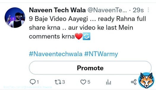This Is Power Of #NTWarmy .29 sec mein  5 likes    #ดาราแหกซาแซง #RCBvLSG #SuccessionHBO #Succession #Naveentechwala