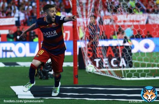Goal!!!!!!!!!!!!!!!!!!!!!!! #Barcelona score a goal against #SevillaFC in the 2nd half time of 58' minutes.  Jordi Alba score a goal assist by  Franck Kessie.  #BarcaSevilla  #LaLiga