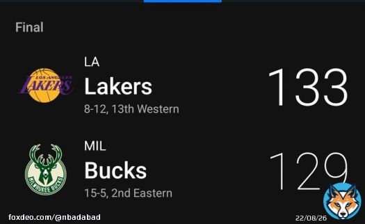 O LOS ANGELES LAKERS VENCE O MILWAUKEE BUCKS