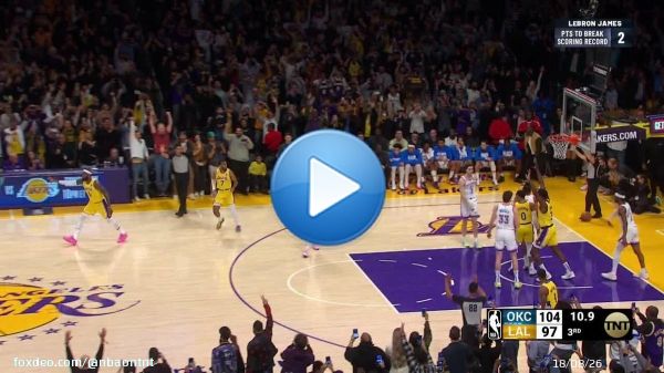 HISTORY.  With this bucket, LeBron James moves past Kareem Abdul-Jabbar to become the NBA&rsquo;s all-time leading scorer!