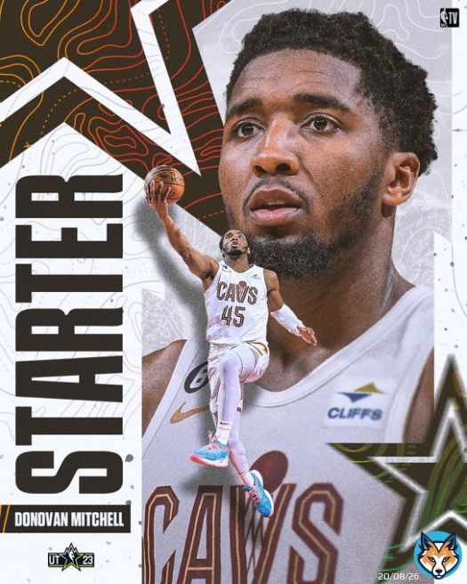Spida returns for his fourth All-Star Game   @spidadmitchell is a #NBAAllStar starter!