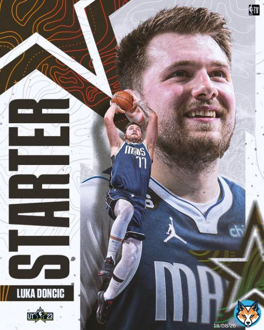 Luka Magic is headed to Salt Lake    @luka7doncic is an #NBAAllStar starter!