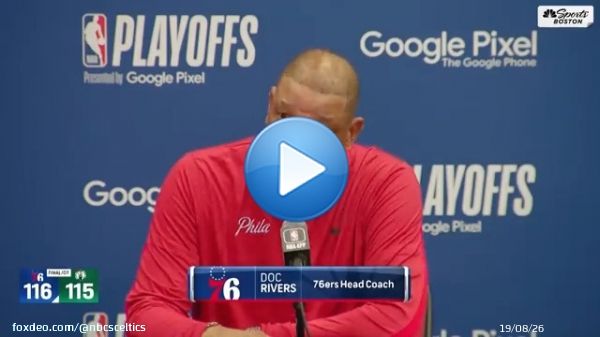 'Jayson Tatum's 3PT... awful that wasn't called. Awful.'   Doc Rivers had some things to say about the officiating in Game 4