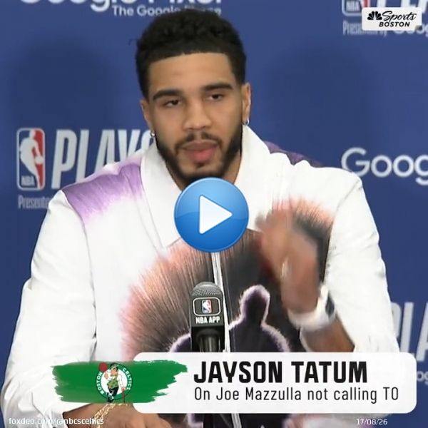 'We got a good core group of guys that know how to play under pressure.'  Jayson Tatum on Joe Mazzulla's decision to not call timeout for final play
