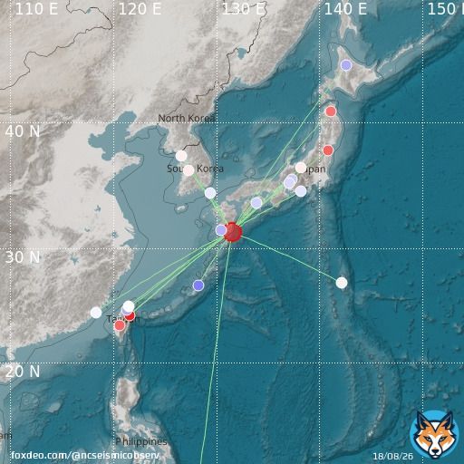 ird2022tiheac Kyushu, Japan mb 5.5 2022/10/01 15:02:35 - Event has not yet been reviewed by a seismologist. For subsequent updates and details, please see  #earthquake #s&eacute;isme #terremoto #지진 #地震