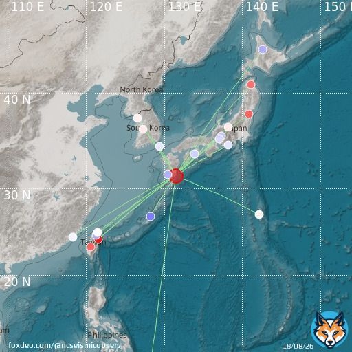 ird2022tiheac Kyushu, Japan mb 5.5 2022/10/01 15:02:35 - Event has not yet been reviewed by a seismologist. For subsequent updates and details, please see  #earthquake #s&eacute;isme #terremoto #지진 #地震