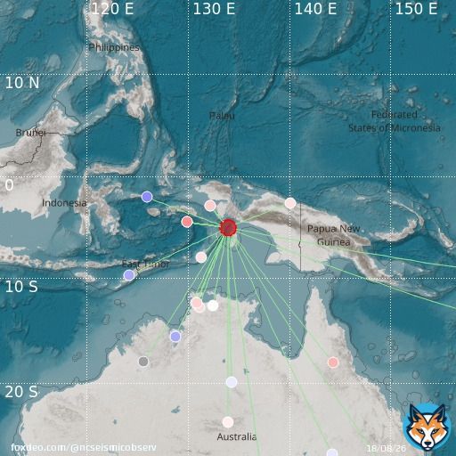 ird2022wpdnqv Aru Islands Region, Indonesia mb 5.0 2022/11/16 20:33:25 - Event has not yet been reviewed by a seismologist. For subsequent updates and details, please see  #earthquake #s&eacute;isme #terremoto #지진 #地震