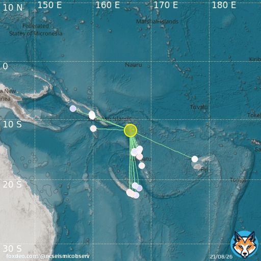 ird2022wphhlh Santa Cruz Islands mb 6.0 2022/11/16 22:26:55 - Event has not yet been reviewed by a seismologist. For subsequent updates and details, please see  #earthquake #s&eacute;isme #terremoto #지진 #地震