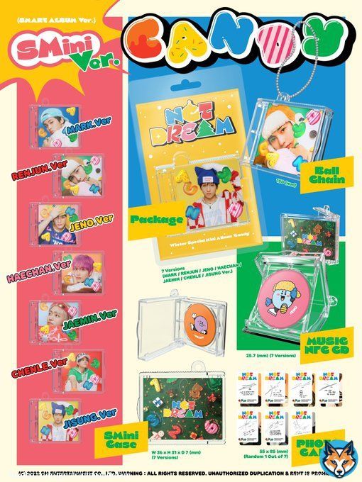 NCT DREAM Winter Special Mini Album 〖Candy〗 : Album Detail (SMini Ver.)  YES24 \u27ab   핫트랙스 \u27ab   알라딘 \u27ab   SMTOWN&STORE \u27ab    #NCTDREAM #Candy #NCTDREAM_Candy
