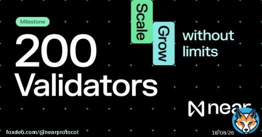 Two hundred validators.  We decentralize further every single day.