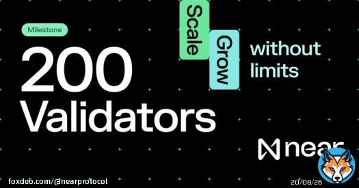 Two hundred validators.  We decentralize further every single day.