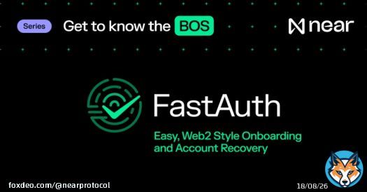 Ready to take your #Web3 experience to the next level? Dive into our latest blog post about FastAuth, a game-changing feature of the NEAR Blockchain Operating System (BOS).   Say goodbye to the hurdles of onboarding and account recovery.   Read more here: