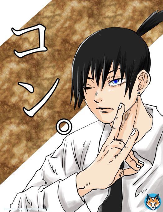 初めてTwitterに投稿します。 （何か変だったらすいません。） アキ君を描いてみたけど手がデカすぎぃ&hellip;！  #チェンソーマンファンアート  #早川アキ